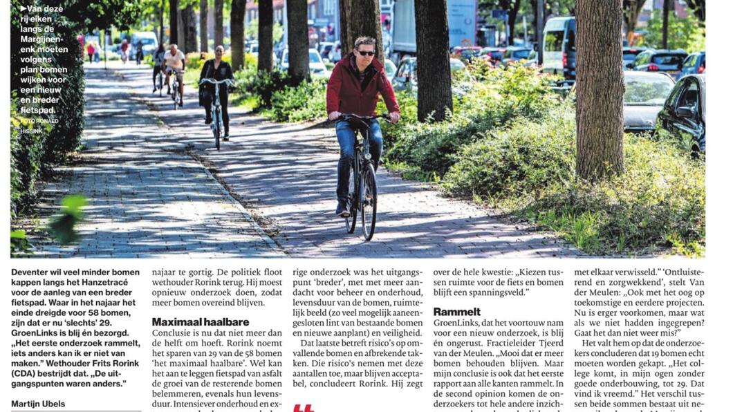 Artikel in De Stentor, 28 mei 2021