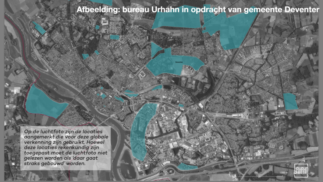 Verkenning in kaart gebracht door bureau Urhahn in opdracht van de gemeente Deventer.