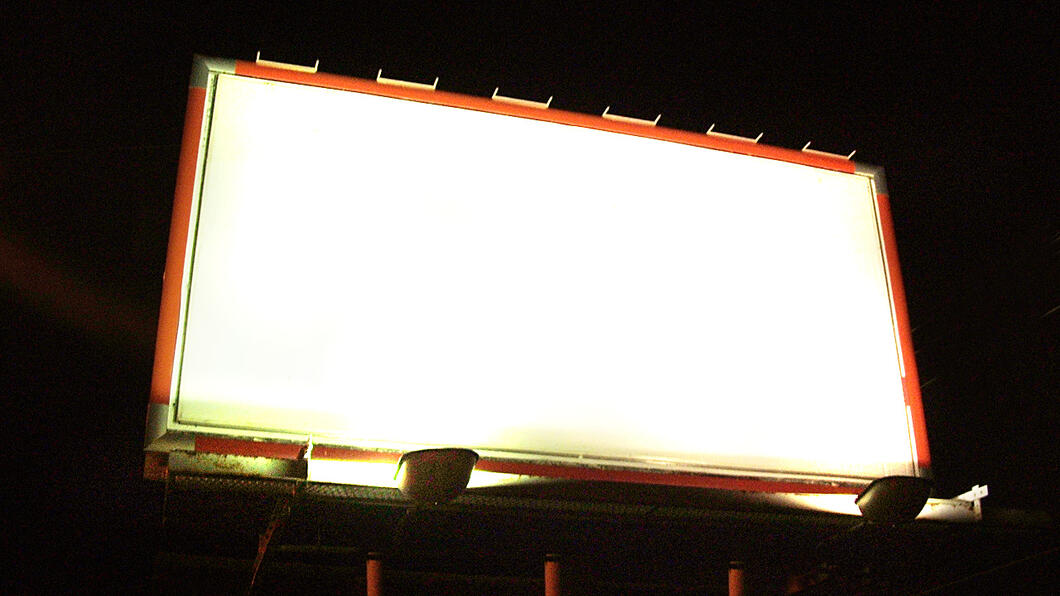 Billboards veroorzaken soms lichtvervuiling.
