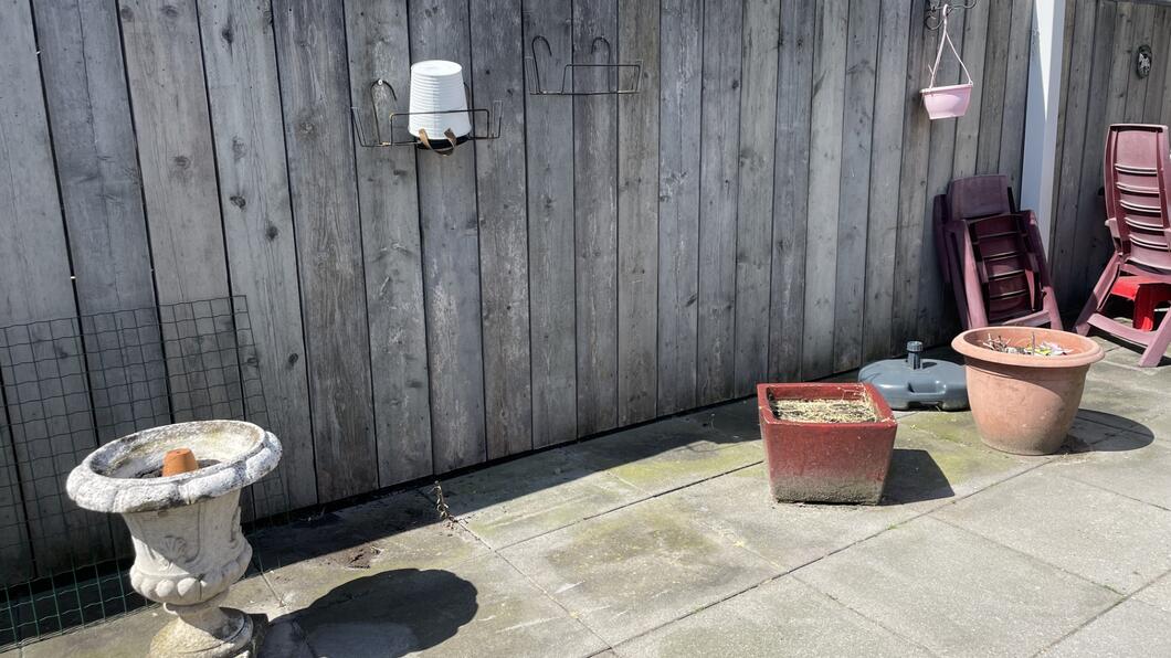 Tuin voor het onttegelen