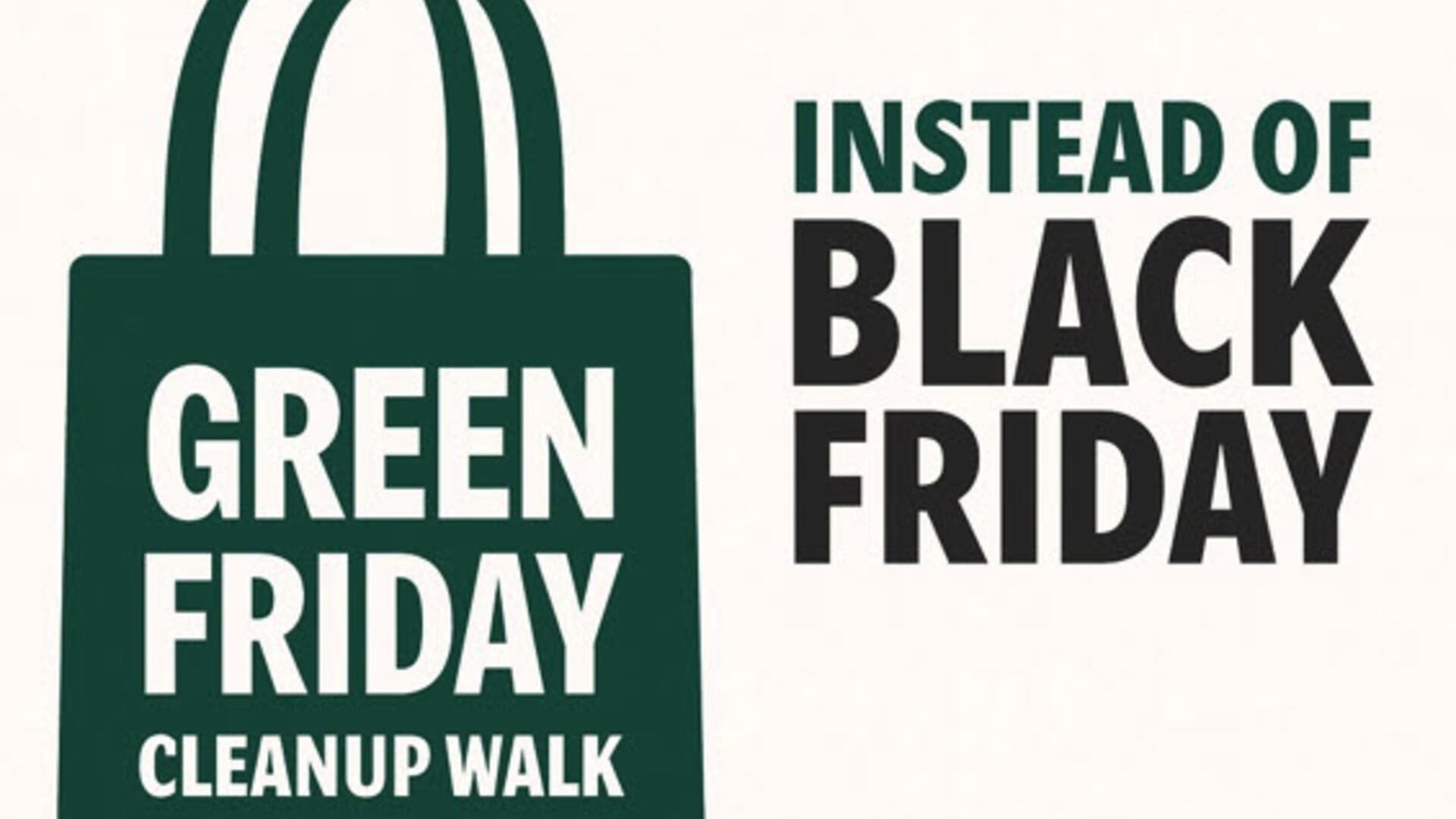 Beeldmerk Green Friday instead of Black Friday