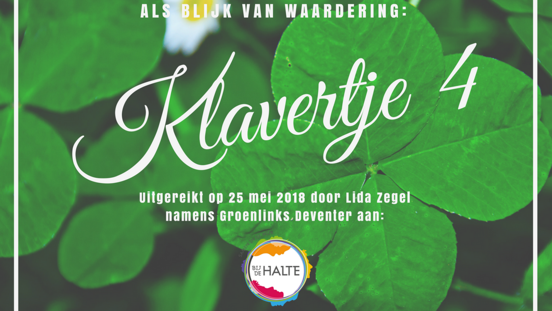 klavertje 4 groenlinks deventer 2018