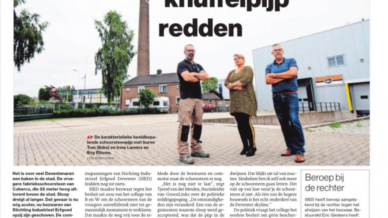 Artikel in De Stentor, 23 december 2020